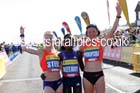From left to right: Gemma Steel 2nd, Maray Keitany winner and Jelina Prokopcuka 3rd in the womens Morrisons Great North Run. Photo: David T. Hewitson/Sports for All Pics
